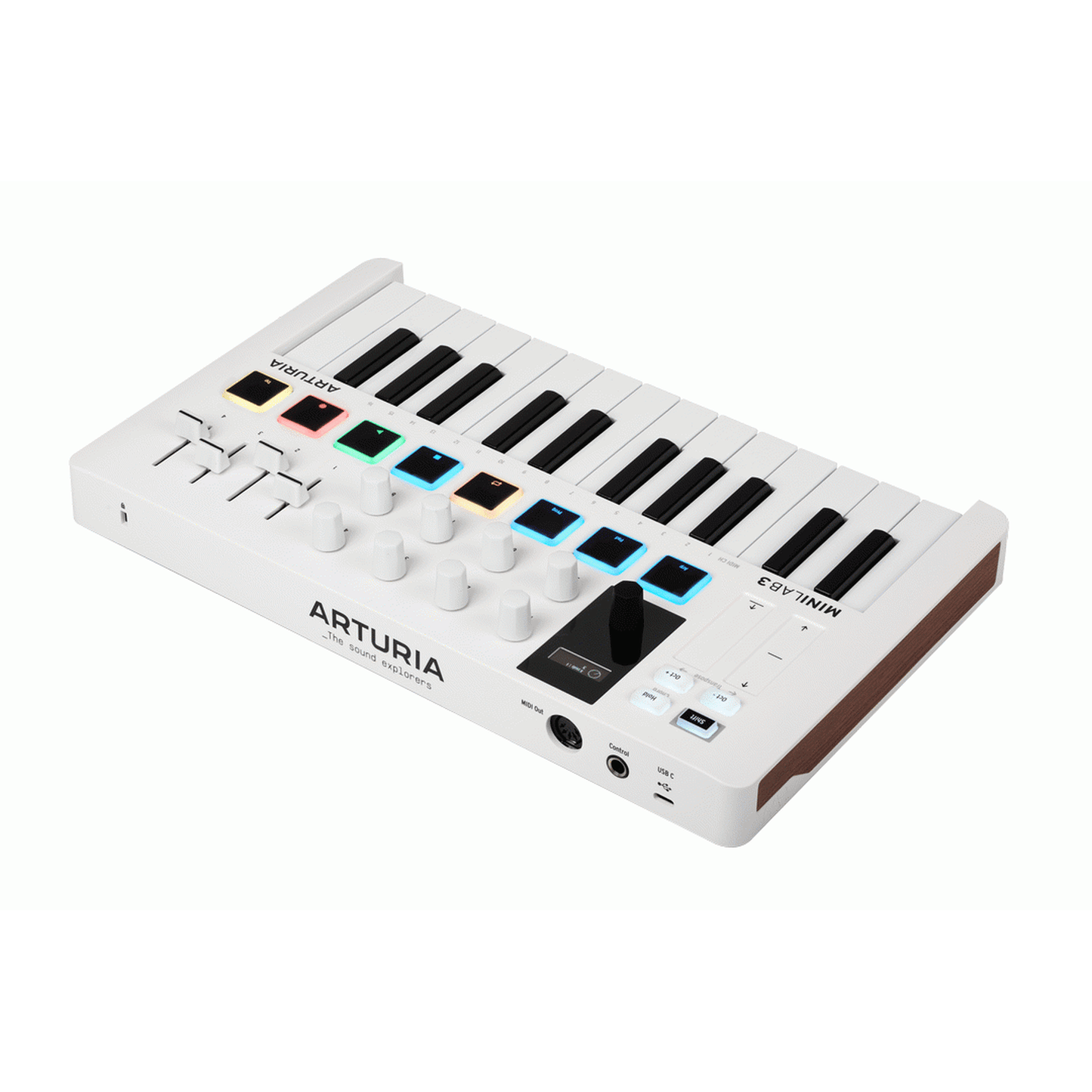 Arturia MiniLab Mk3 25-Key Universal MIDI Controller - White from Joondalup Music Centre 3