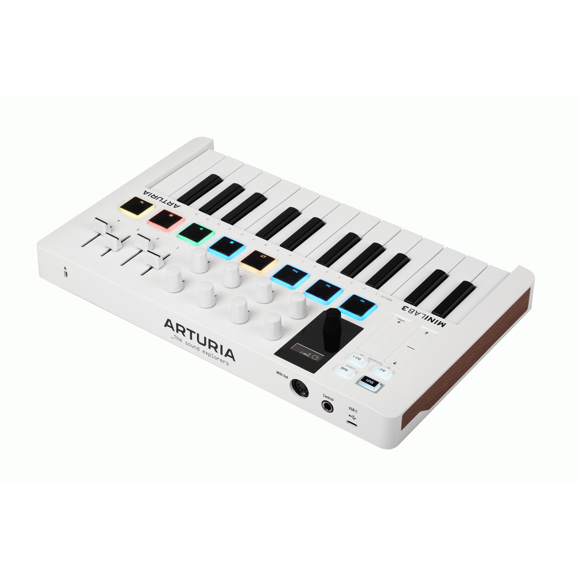 Arturia MiniLab Mk3 25-Key Universal MIDI Controller - White from Joondalup Music Centre 3