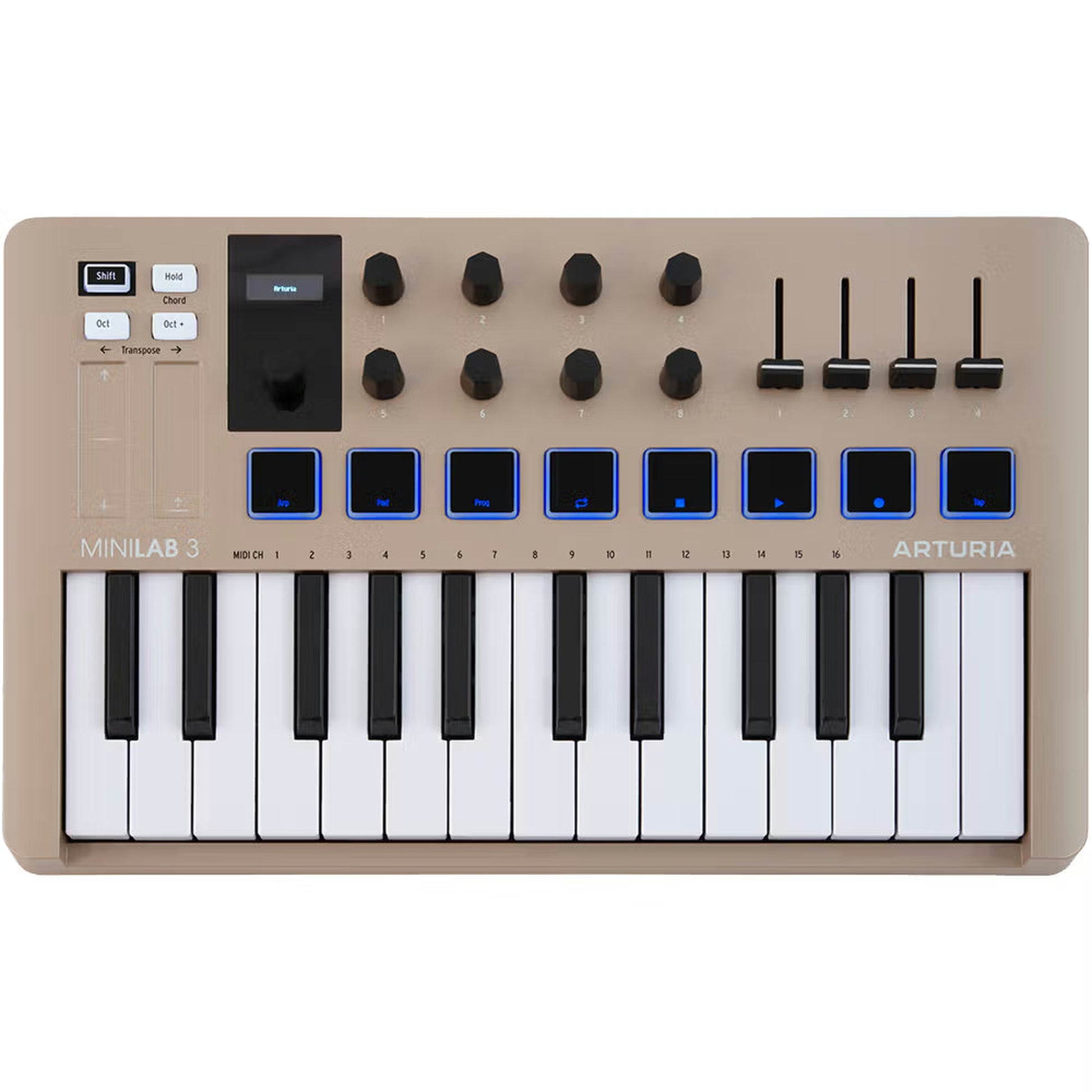 Arturia Minilab 3 25 Note Midi Controller - Champagne from Joondalup Music Centre