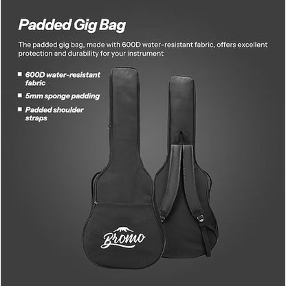 Bromo Appalachia Mini Jumbo Acoustic Guitar gig bag