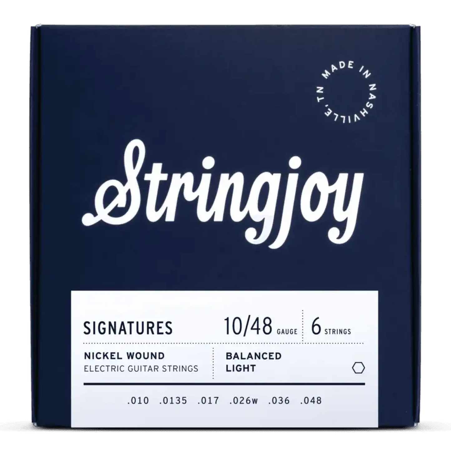 Stringjoy Signatures Balanced Light Guage (10-48) Nickel Wound Electric Guitar Strings - STRINGS - [shop-name]