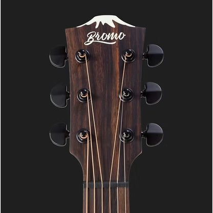 Bromo Rocky Mountain Concert Cutaway Acoustic Guitar - Spruce Top neck front