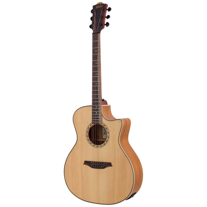 Bromo BAT2CE Grand Auditorium Cutaway Electric Acoustic Guitar side