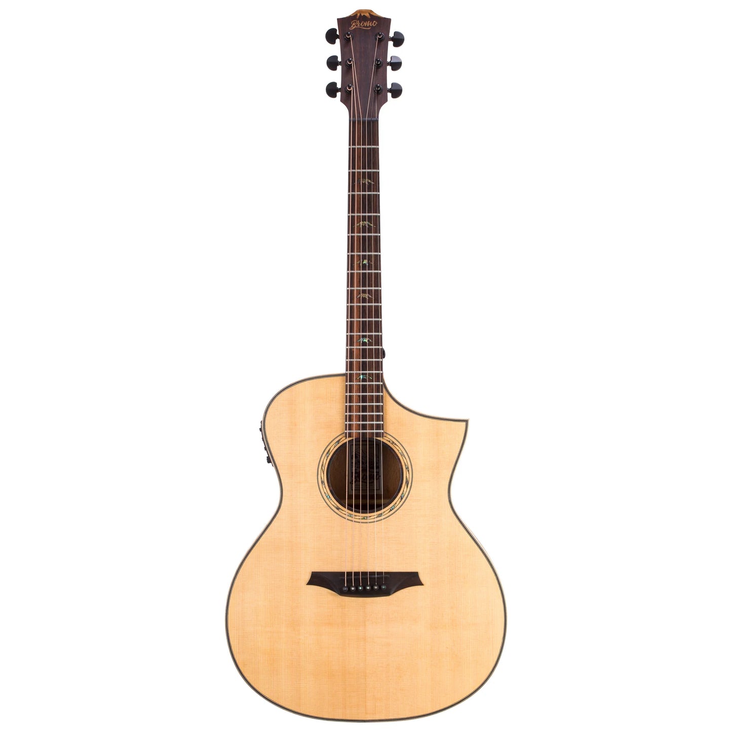 Bromo BAT4CE Solid Top Hillside Auditorium Acoustic Electric Guitar