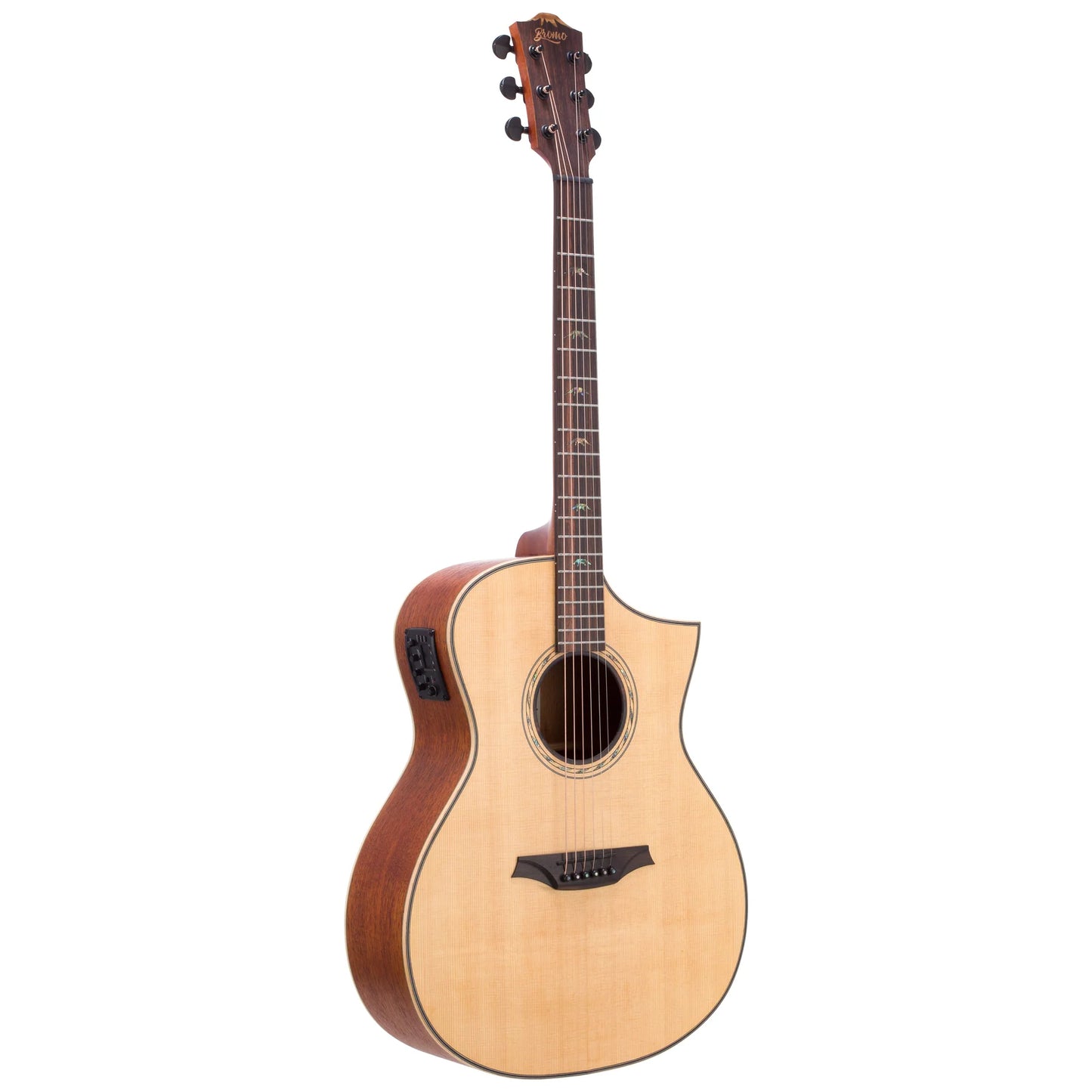 Bromo BAT4CE Solid Top Hillside Auditorium Acoustic Electric Guitar