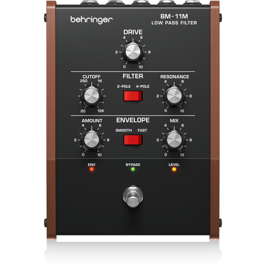 Behringer BM-11M Vintage Analogue Low Pass Filter Pedal Face