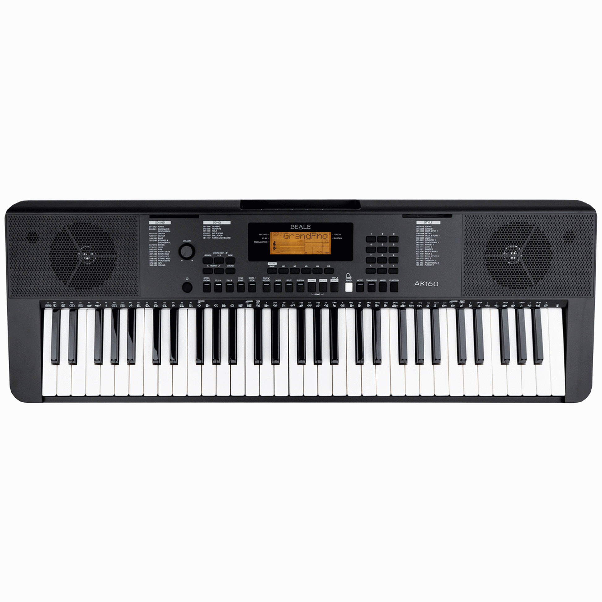 Beale AK160 Portable Keyboard - Black from Joondalup Music Centre