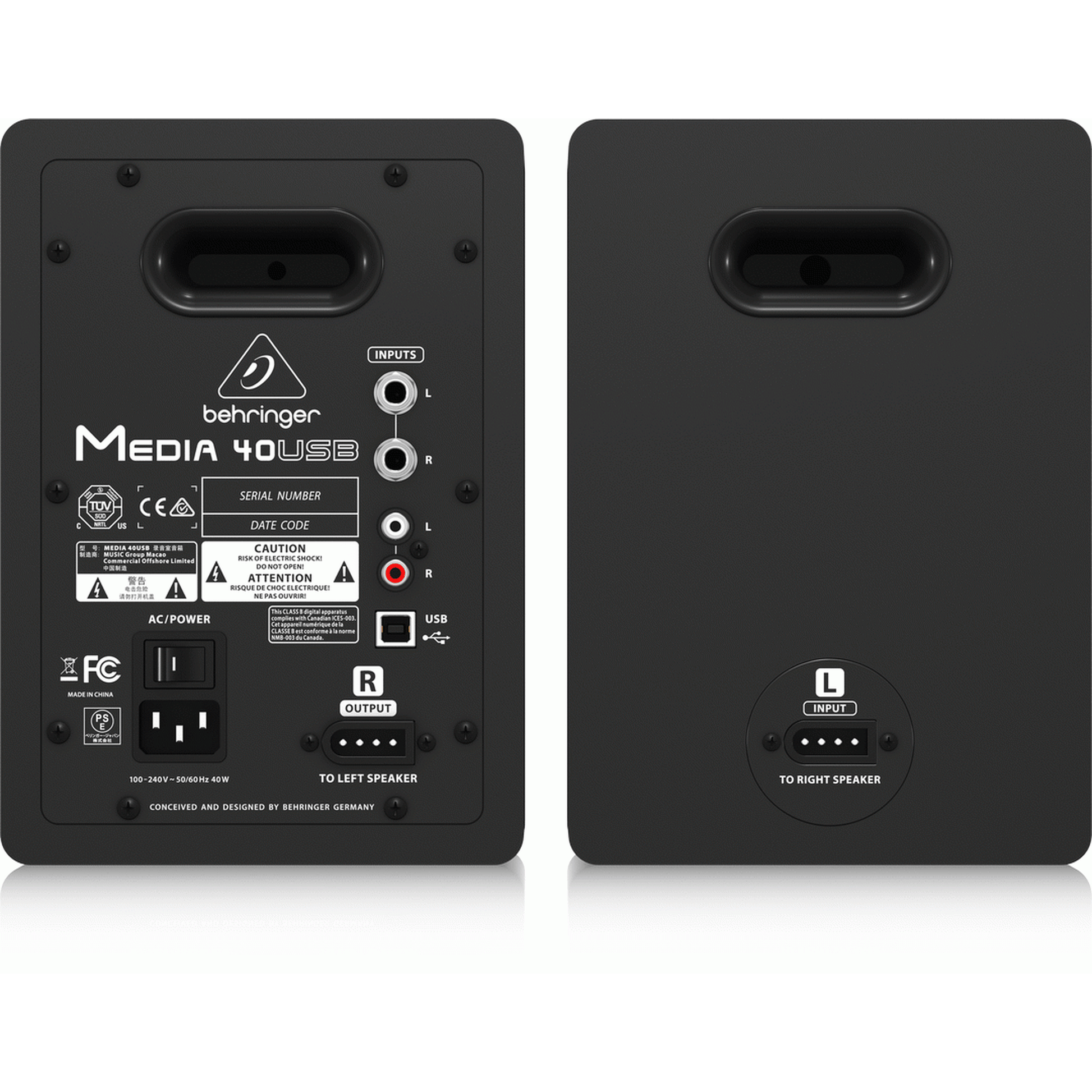 Behringer Media 40USB Studio Monitors (Pair) from Joondalup Music Centre 2