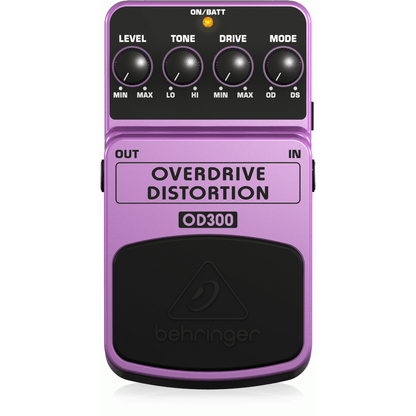 Behringer OD-300 Overdrive/Distortion Effects Pedal from Joondalup Music Centre
