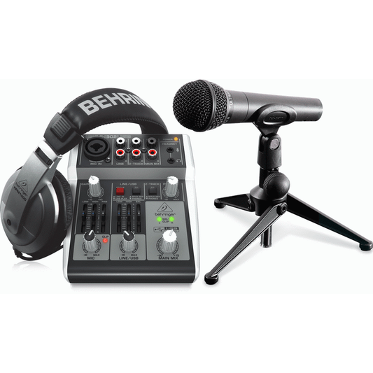 Behringer Podcastudio 2 USB Recording Pack from Joondalup Music Centre