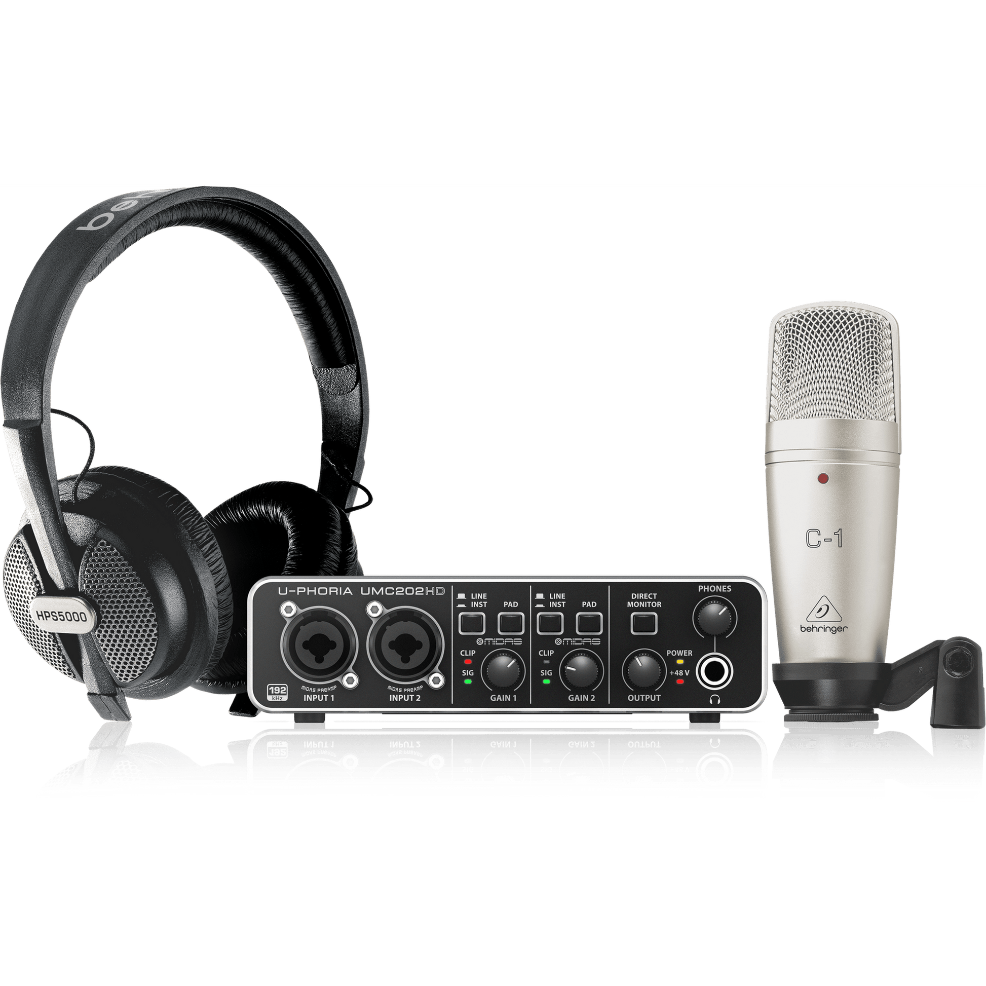 Behringer U-Phoria Studio Pro Recording Pack from Joondalup Music Centre