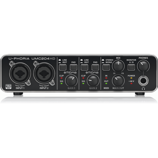 Behringer U-Phoria UMC204HD Interface from Joondalup Music Centre