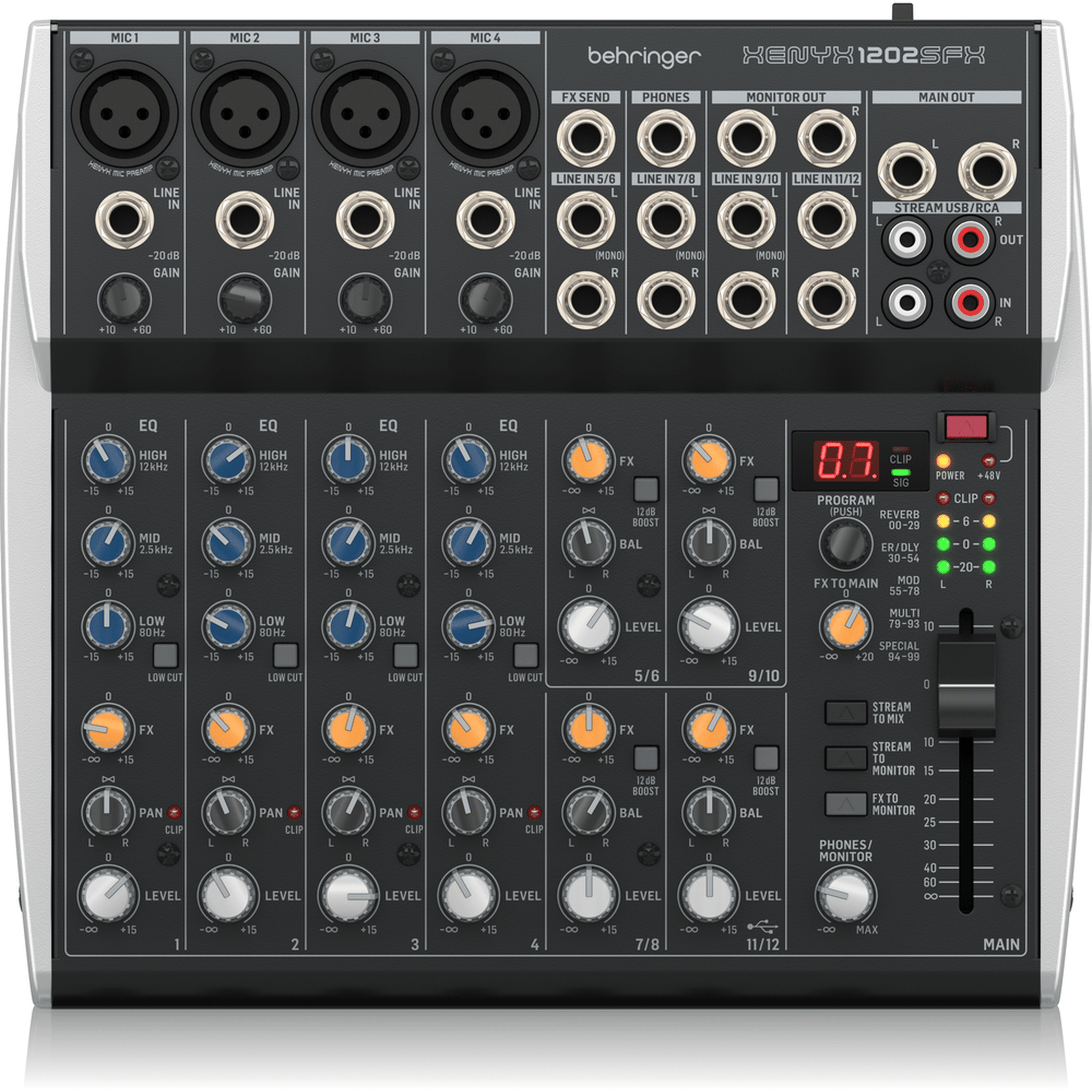 Behringer Xenyx 1202SFX 12-Channel Mixer w/ USB & FX from Joondalup Music Centre