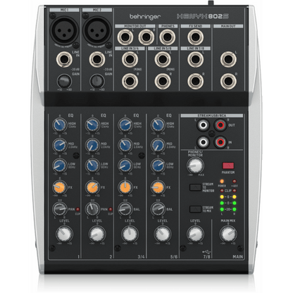 Behringer Xenyx 802S 8 Channel Mixer With USB from Joondalup Music Centre