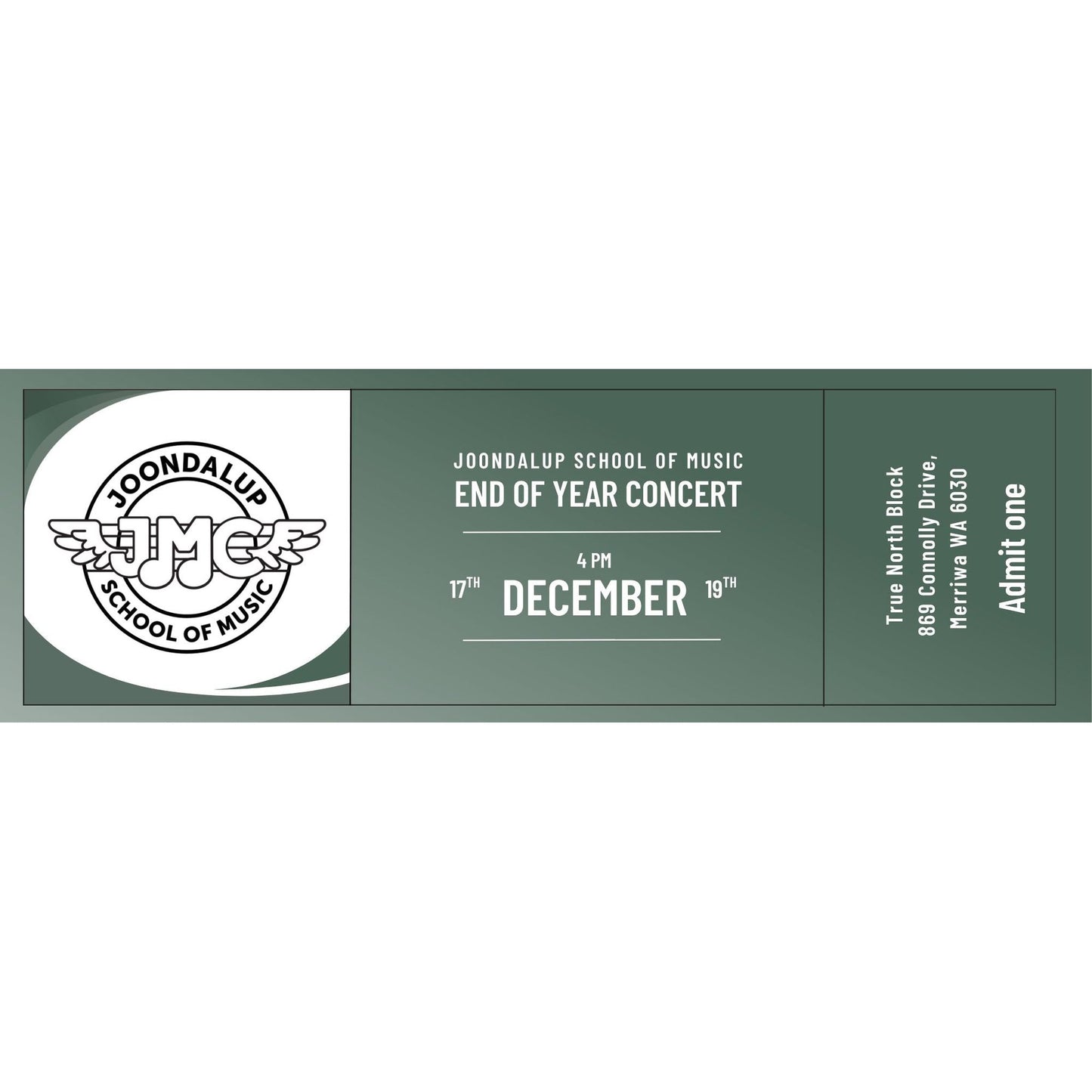 Student Concert Ticket - Joondalup School of Music