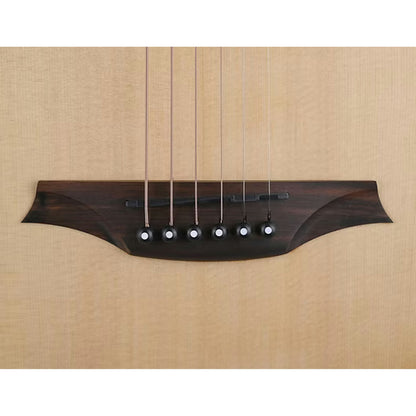 Bromo Appalachia Mini Jumbo Acoustic Guitar saddle bridge