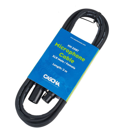 Cascha 10ft Microphone Cable - XLR Male - XLR Female