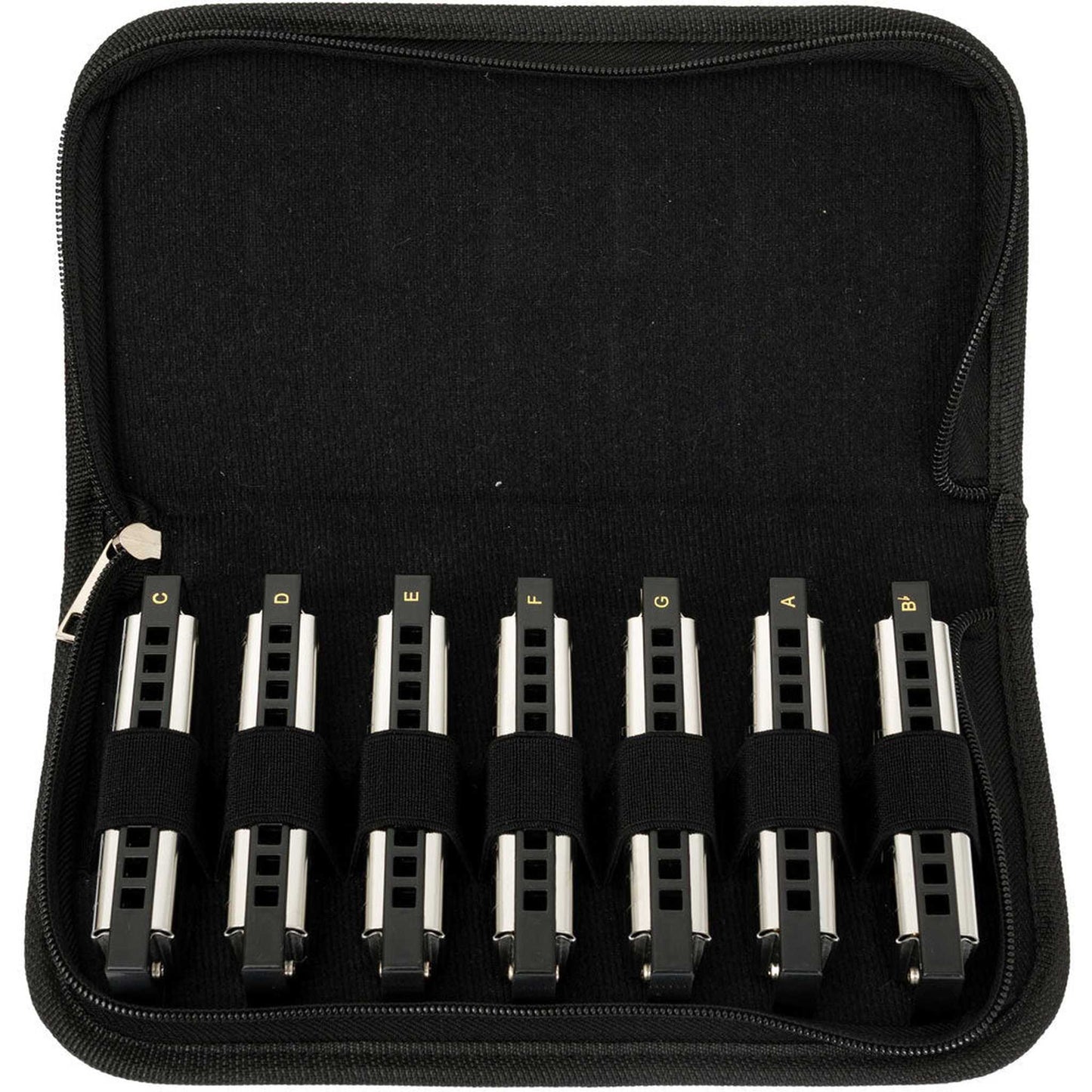 Cascha 7-Pce Blues Harmonica Set (A, Bb, C, D, E, F, G)