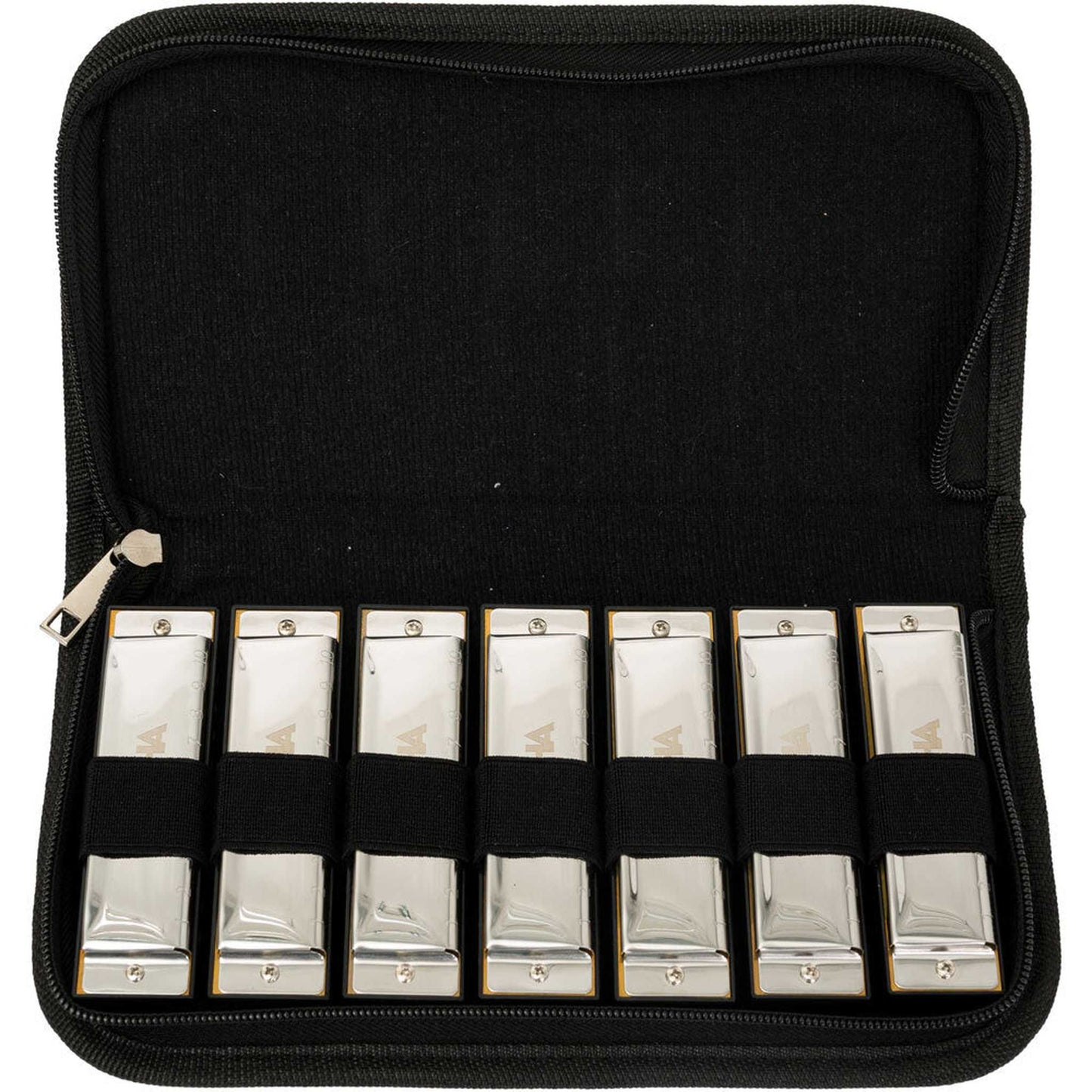 Cascha 7-Pce Blues Harmonica Set (A, Bb, C, D, E, F, G)