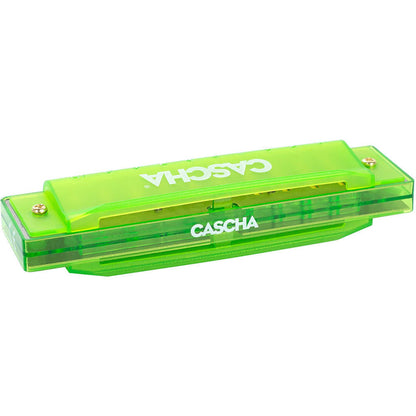 Cascha Fun Series 10-Hole Diatonic Harmonica - Transparent Green - Key of C