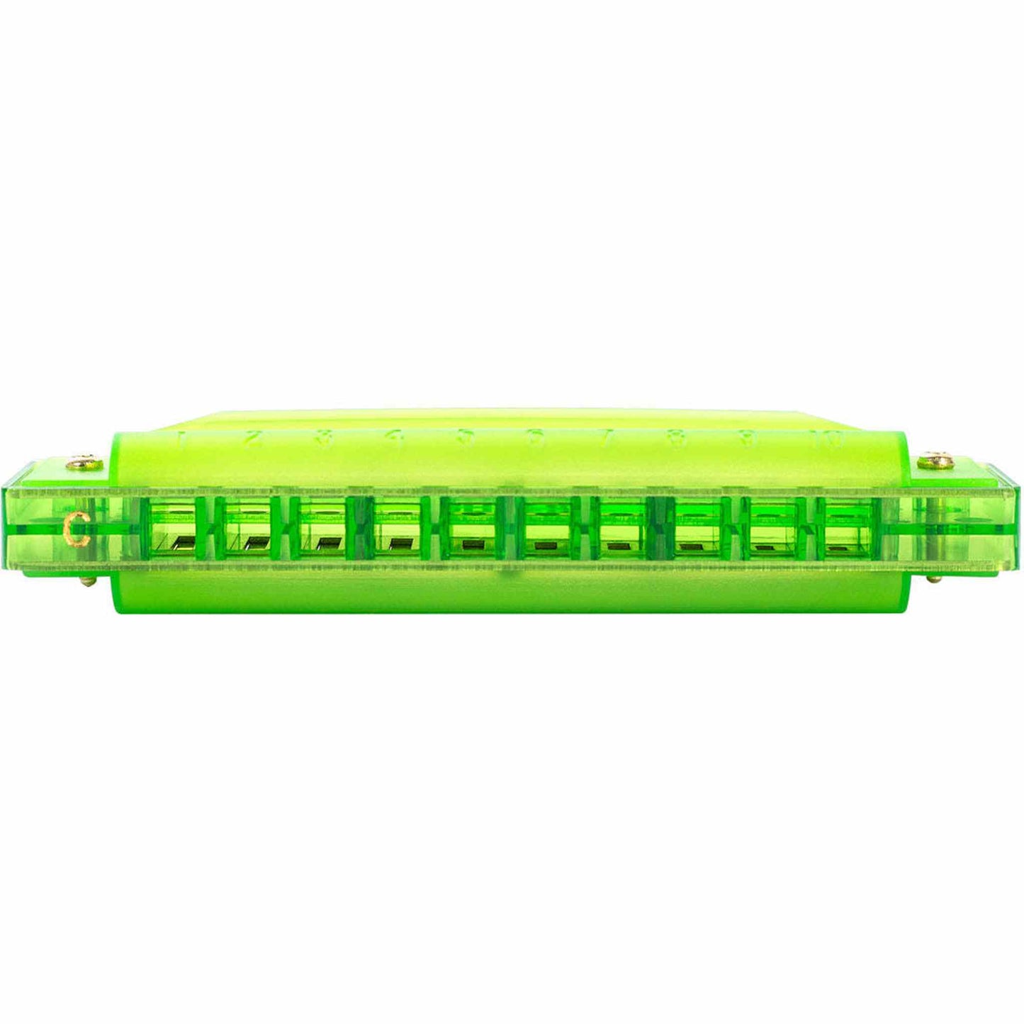 Cascha Fun Series 10-Hole Diatonic Harmonica - Transparent Green - Key of C