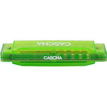 Cascha Fun Series 10-Hole Diatonic Harmonica - Transparent Green - Key of C