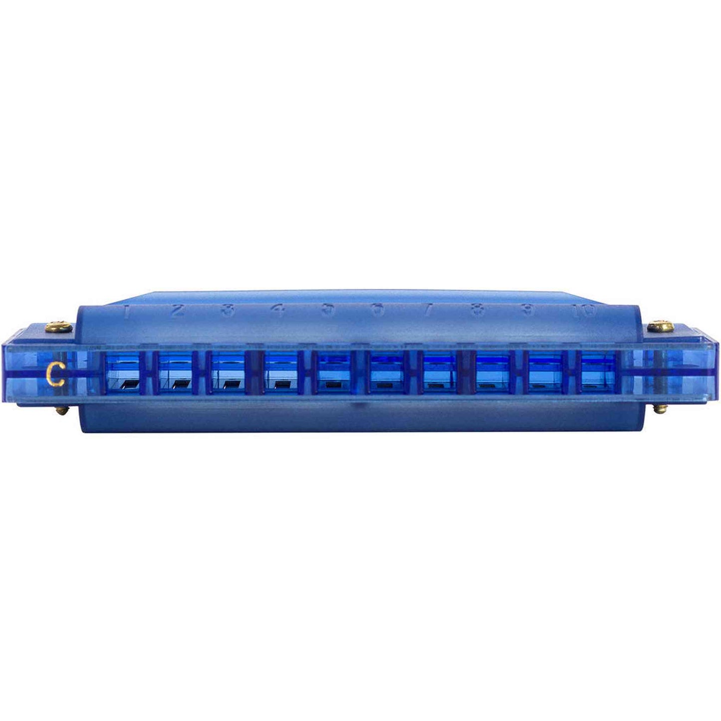 Cascha Fun Series 10-Hole Diatonic Harmonica - Transparent Blue - Key of C