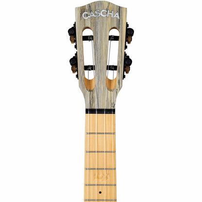 Cascha Bamboo Series Concert Ukulele - Graphite Finish