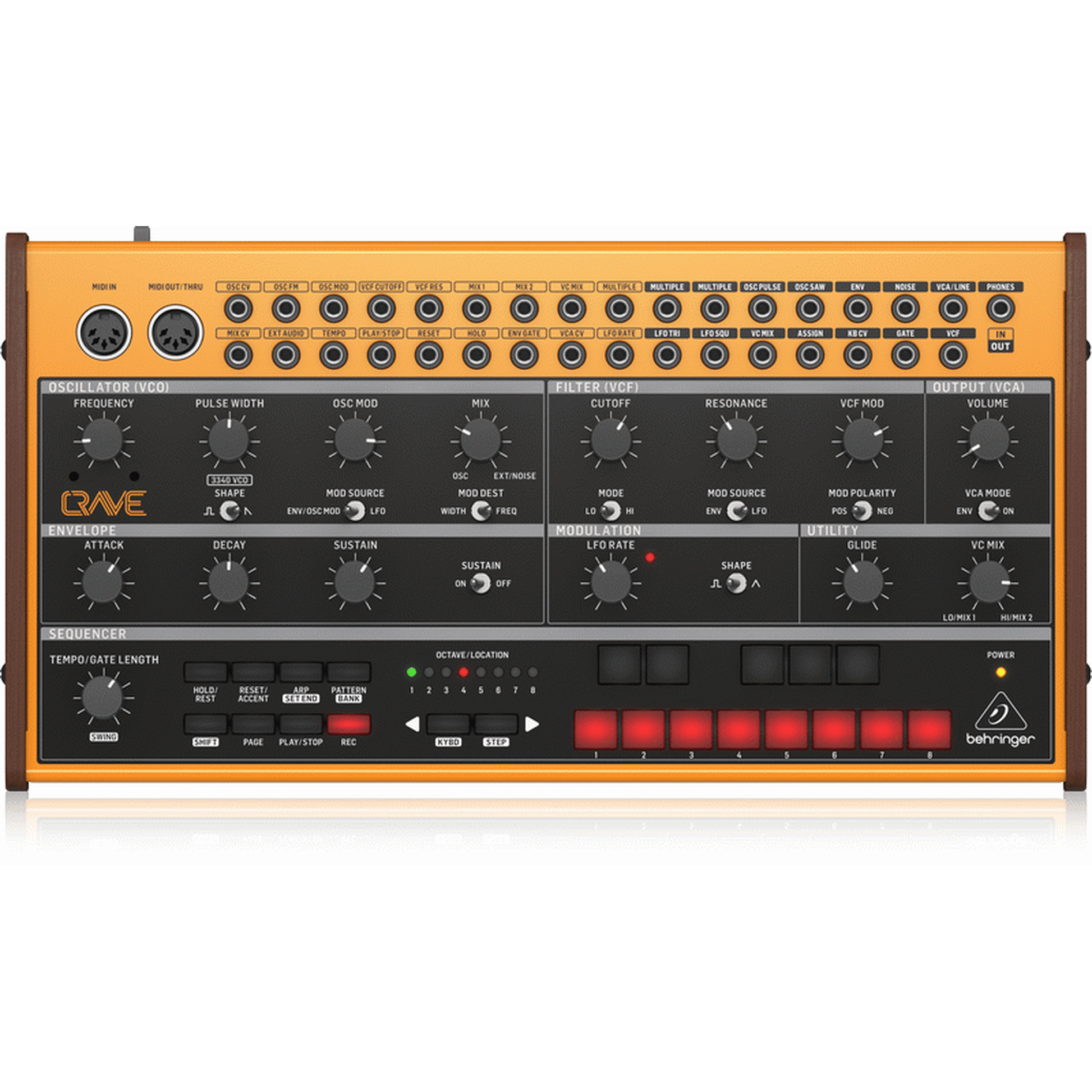 Behringer Crave Analog Semi-Modular Synthesizer-SYNTHERSIZERS-Joondalup Music Centre