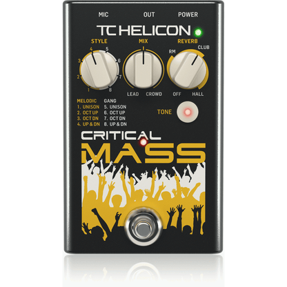 TC Helicon Critical Mass Vocal Effect Pedal - EFFECTS - [shop-name]