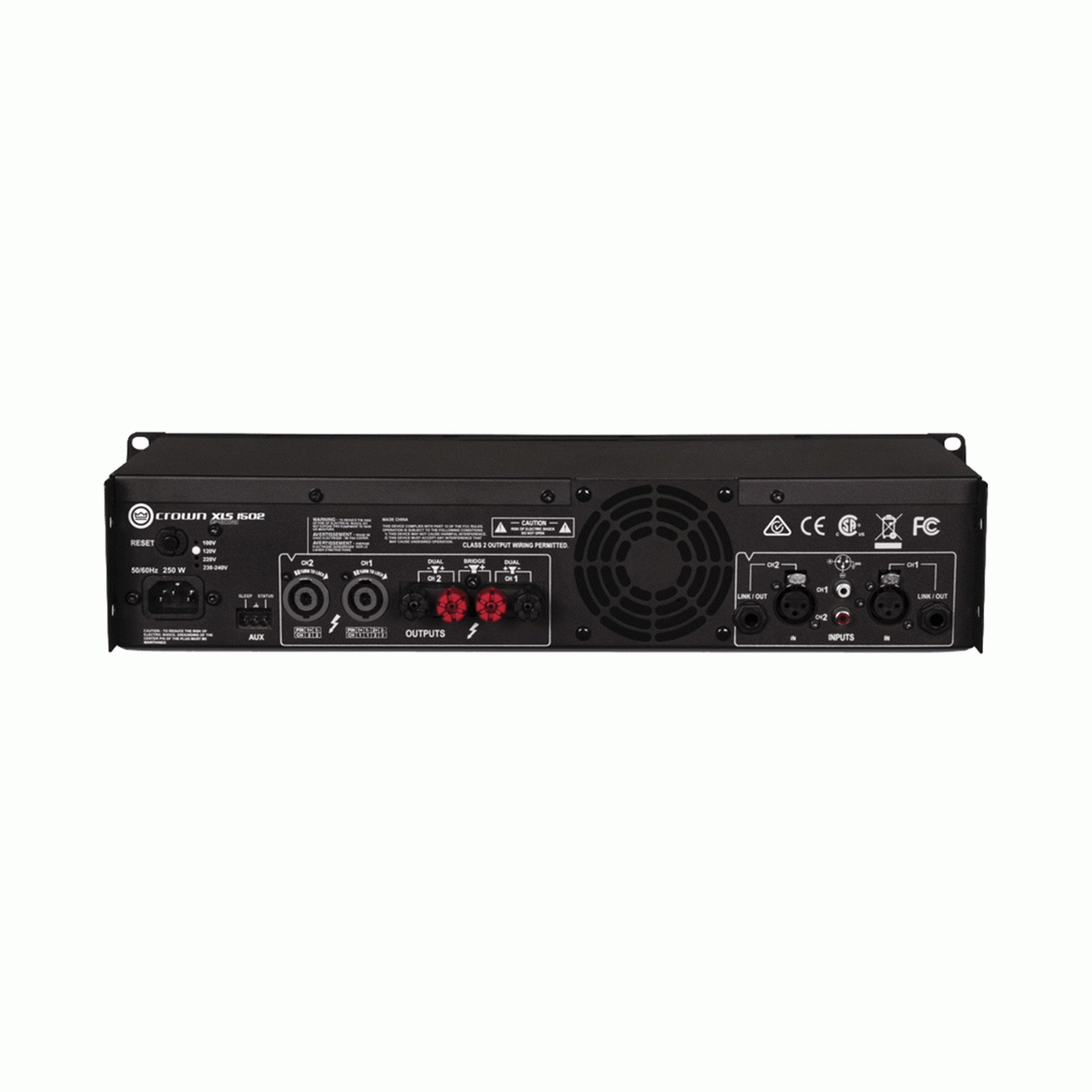 Crown XLS1502 - Two Channel 525W Power Amplifier - Joondalup Music Centre