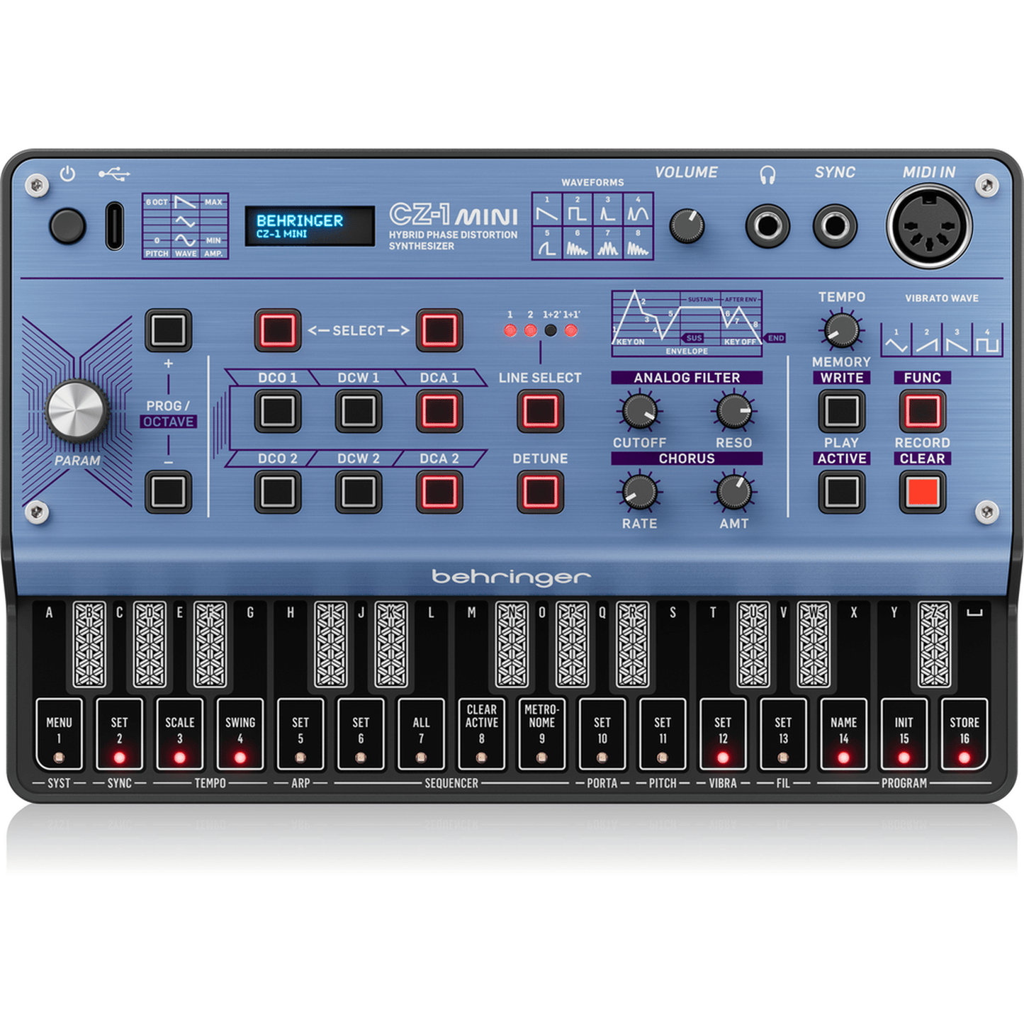 Behringer CZ-1 Mini Synth Front- Perth