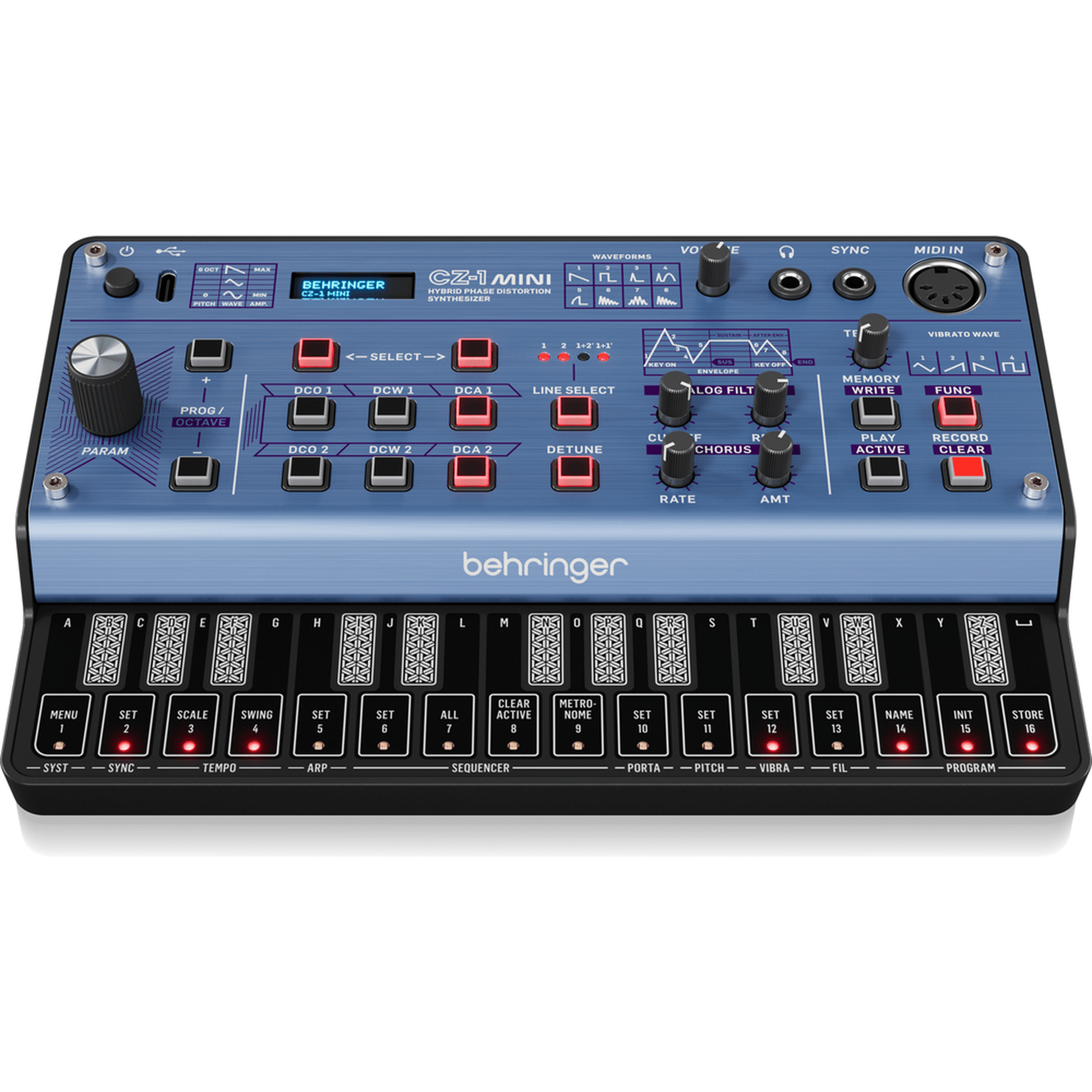 Behringer CZ-1 Mini Synth Front View - Perth