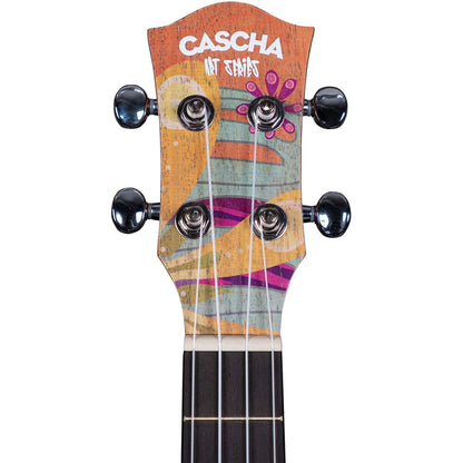 Cascha Art Series Tenor Ukulele with Flowers Design & Bag From Joondalup Music Centre 5