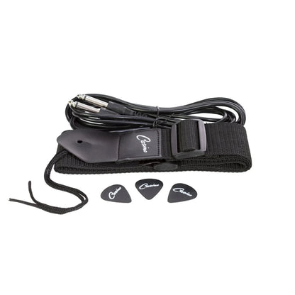 Casino '24 Series' Tune-Style Electric Bass Guitar and 15 Watt Amplifier Pack - Black