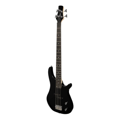 Casino '24 Series' Tune-Style Electric Bass Guitar and 15 Watt Amplifier Pack - Black