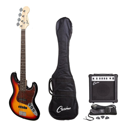 Casino J-Style Electric Bass Pack W/Amp - Tobacco Sunburst - Joondalup Music Centre