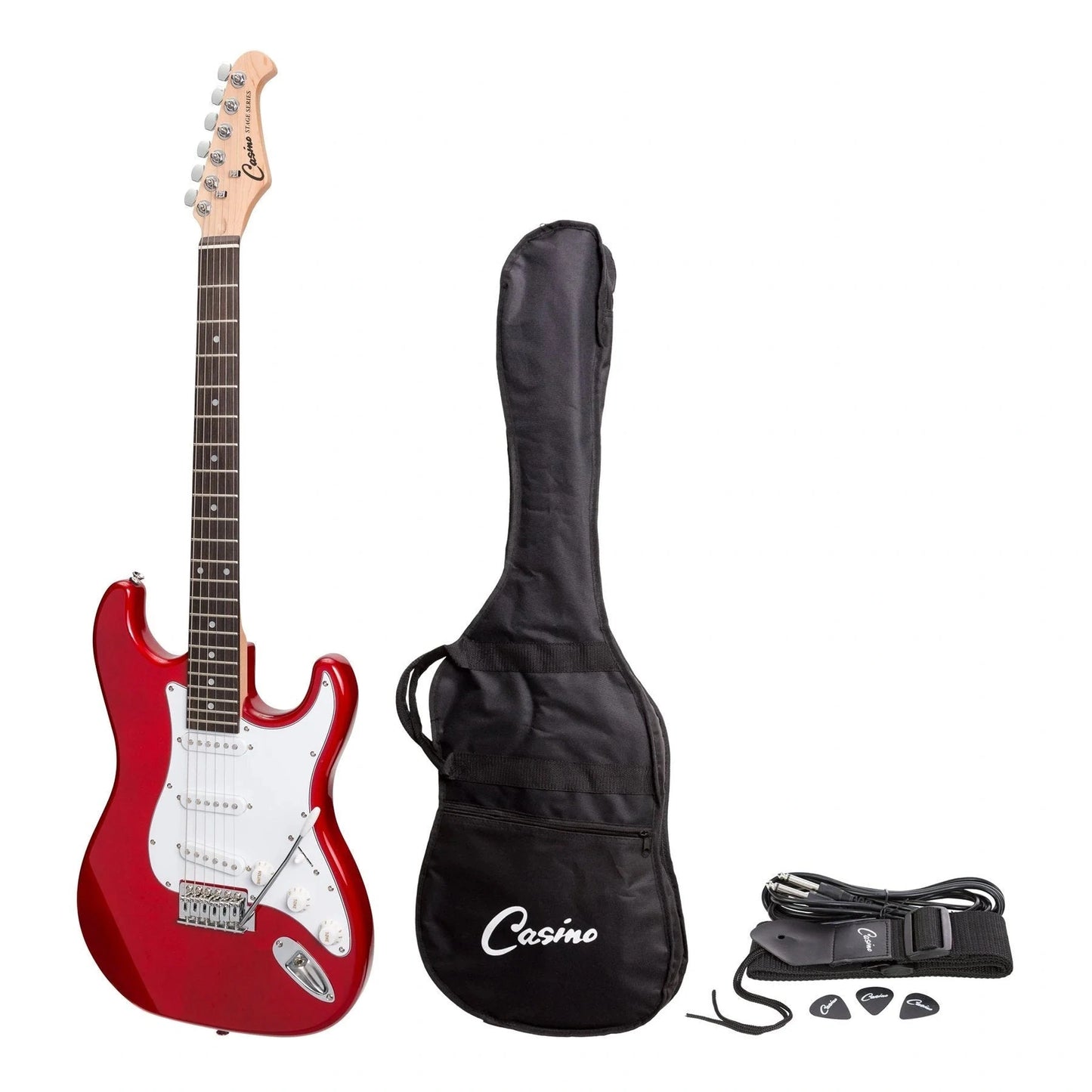 Casino ST-Style Electric Guitar - Transparent Wine Red