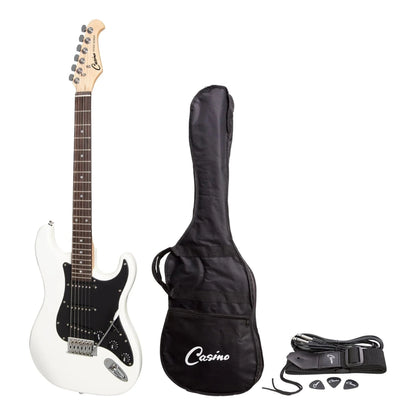 Casino ST-Style Electric Guitar Set - White