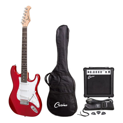 Casino ST-Style Electric Guitar Pack - Transparent Wine Red