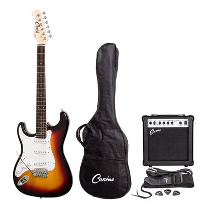 Casino ST-Style Left Handed Electric Guitar Pack  -Sunburst