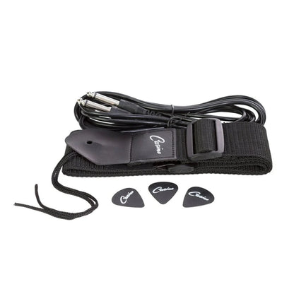 Casino ST-Style Left Handed Short Scale Electric Guitar Set - Black