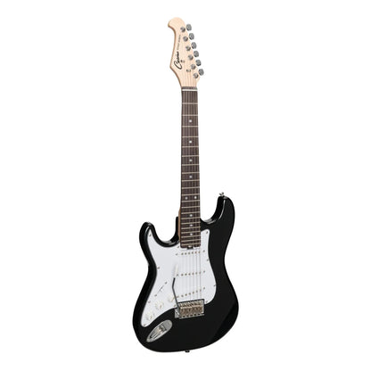Casino ST-Style Left Handed Short Scale Electric Guitar Set - Black