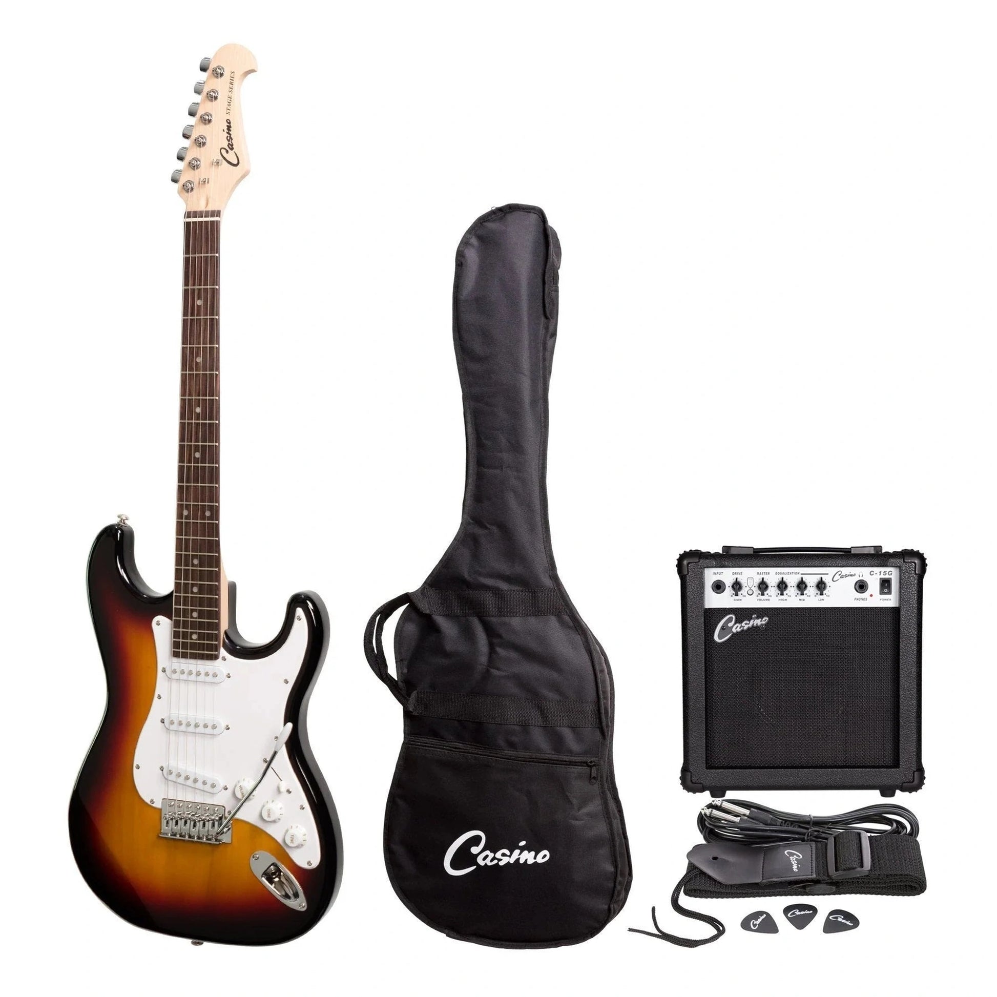 Casino ST-Style Electric Guitar Pack - Sunburst from Joondalup Music Centre