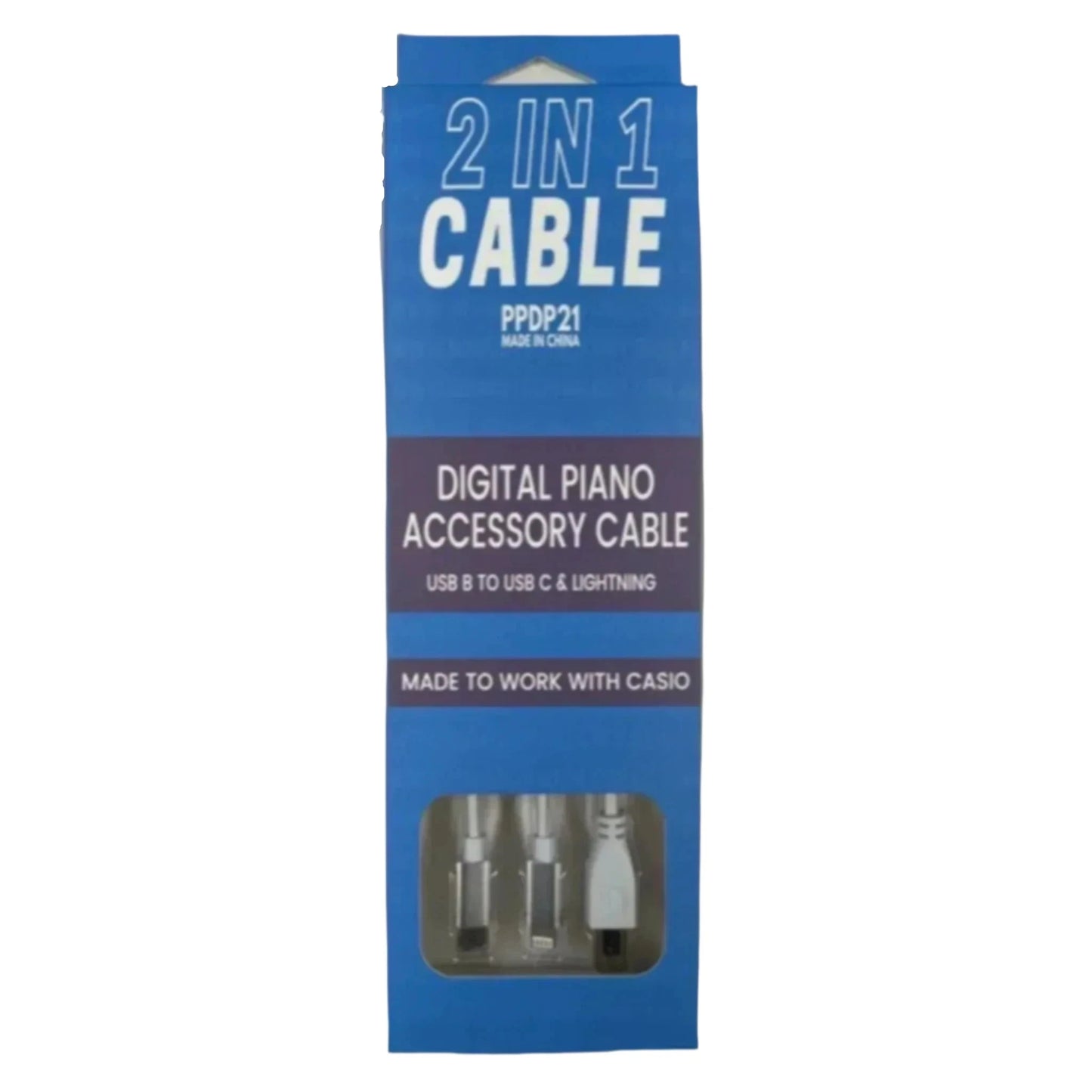 Casio - 2 In 1 USB-USB-C/Lightning Connector - Digital Piano from Joondalup Music Centre