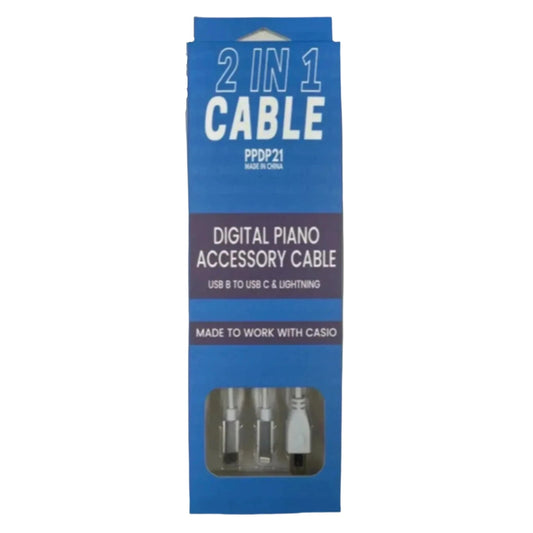 Casio - 2 In 1 USB-USB-C/Lightning Connector - Digital Piano from Joondalup Music Centre