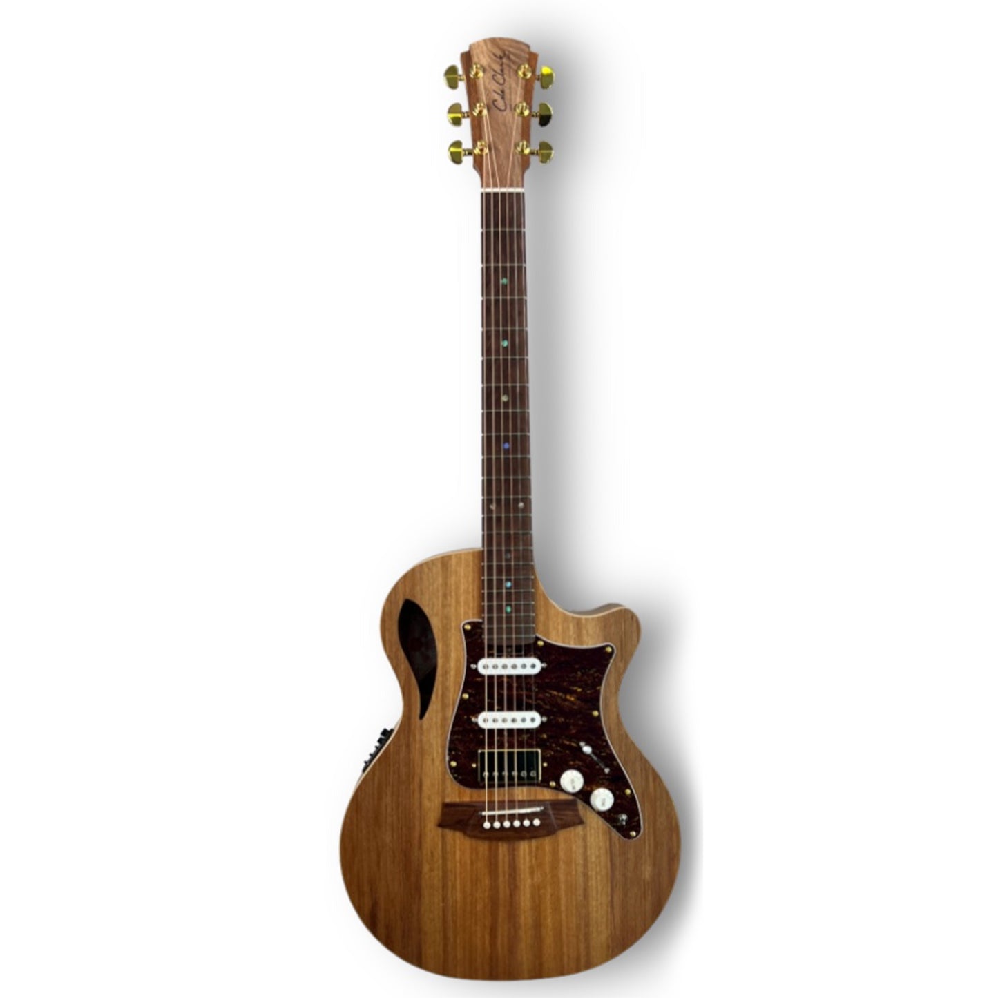 Cole Clark CCTL2EC-BLBL-HSS True Hybrid Thinline Grand Auditorium Acoustic Electric Guitar from Joondalup Music Centre