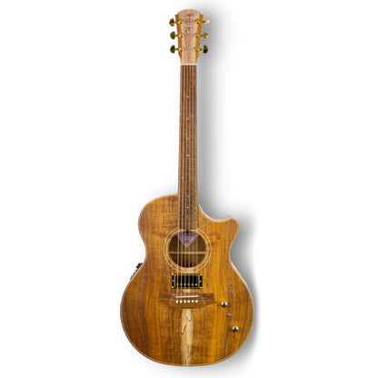 Cole Clark CCTL2EC-BLBL-HUM Thinline Grand Auditorium Acoustic Electric Guitar - Blackwood from Joondalup Music Centre