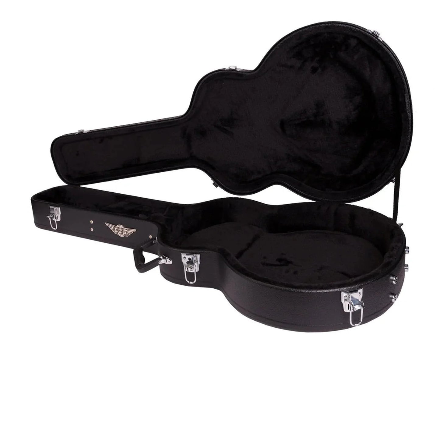 Crossfire Standard Shaped 335-Style Electric Guitar Hard Case - Black