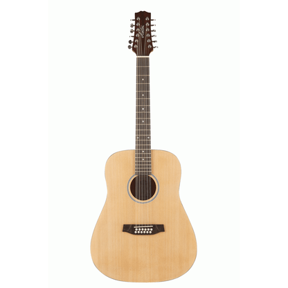 Ashton D20/12 12 String Acoustic Guitar - Natural Matte - ACOUSTIC GUITAR - [shop-name]